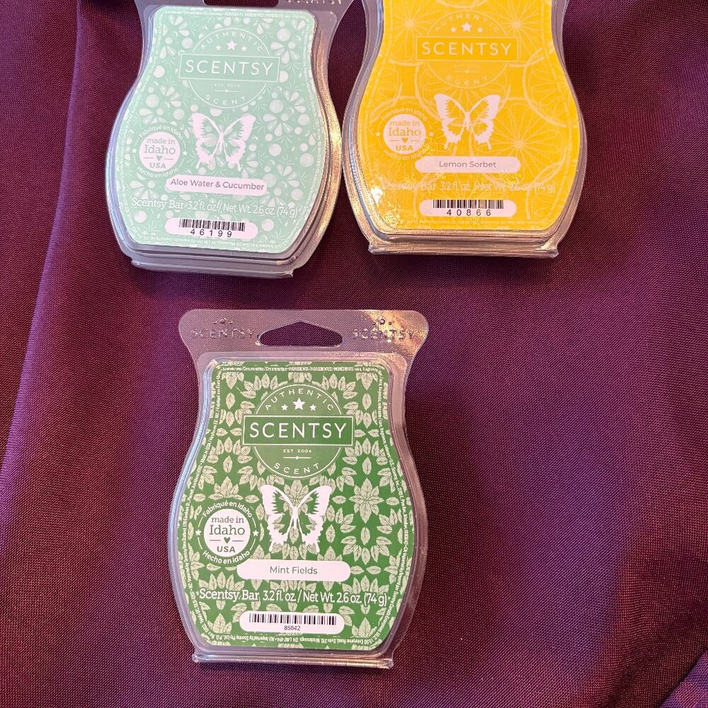 Scentsy Bar Lot (3)- Fresh & Bright Wax Melt